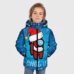 Куртка зимняя для мальчика Новый Год Среди Нас, цвет: 3D-черный — фото 2