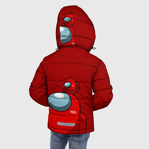 Зимняя куртка для мальчика МИМИ АМОНГ АС / 3D-Светло-серый – фото 4