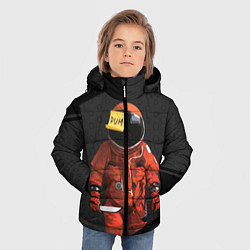 Куртка зимняя для мальчика AMONG US - Реалистичный, цвет: 3D-черный — фото 2