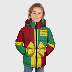 Куртка зимняя для мальчика Свитер Райана Рейнольдса, цвет: 3D-черный — фото 2