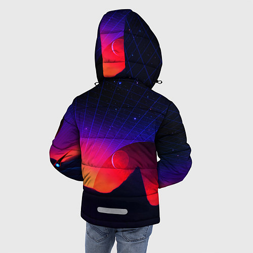 Зимняя куртка для мальчика Cyberpunk 2077 / 3D-Черный – фото 4