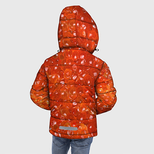 Зимняя куртка для мальчика Красная икра / 3D-Черный – фото 4