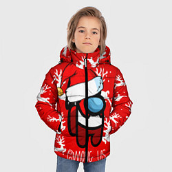 Куртка зимняя для мальчика Новый Год Среди Нас!, цвет: 3D-красный — фото 2