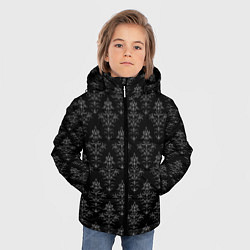 Куртка зимняя для мальчика Готический рисунок, цвет: 3D-светло-серый — фото 2
