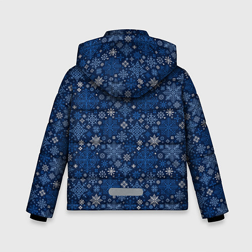 Зимняя куртка для мальчика Снежные / 3D-Светло-серый – фото 2