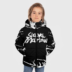 Куртка зимняя для мальчика Slava marlow, цвет: 3D-черный — фото 2