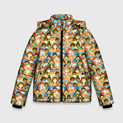 Куртка зимняя для мальчика Масочный Режим, цвет: 3D-черный