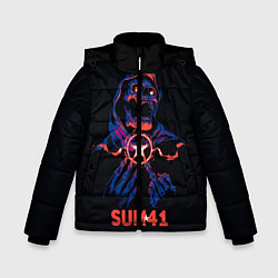 Куртка зимняя для мальчика Sum 41 череп, цвет: 3D-черный