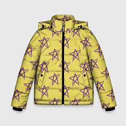 Куртка зимняя для мальчика Stars, цвет: 3D-черный
