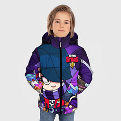 Куртка зимняя для мальчика BRAWL STARS EDGAR, цвет: 3D-светло-серый — фото 2