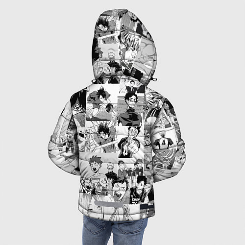 Зимняя куртка для мальчика Haikyu / 3D-Черный – фото 4