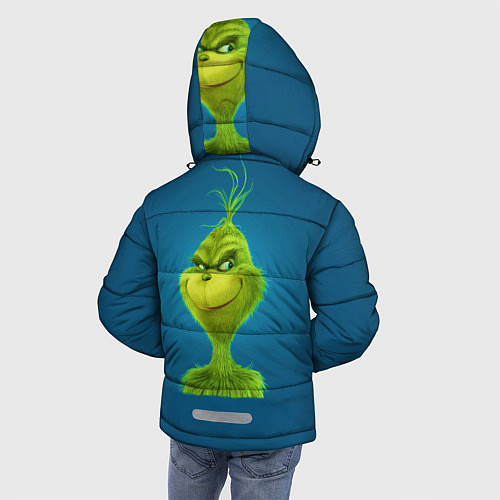 Зимняя куртка для мальчика Гринч / 3D-Черный – фото 4