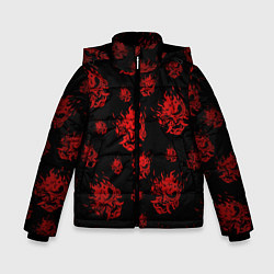 Зимняя куртка для мальчика Samurai pattern - красный