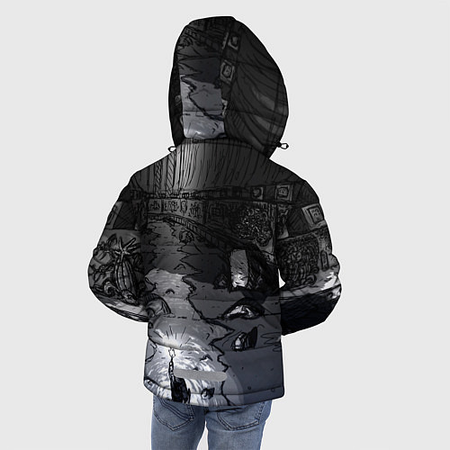 Зимняя куртка для мальчика Lovecraft Лавкрафт / 3D-Черный – фото 4