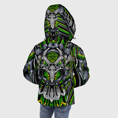 Зимняя куртка для мальчика Механический орел / 3D-Черный – фото 4