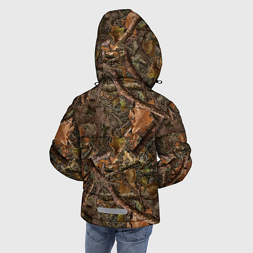 Зимняя куртка для мальчика Охотничий камуфляж / 3D-Черный – фото 4