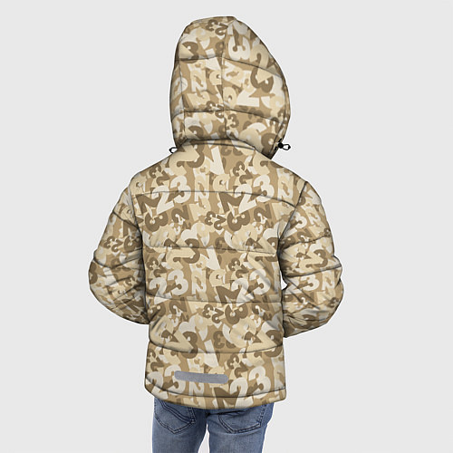 Зимняя куртка для мальчика 23 февраля / 3D-Черный – фото 4