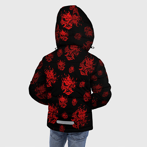 Зимняя куртка для мальчика RED SAMURAI PATTERN / 3D-Черный – фото 4