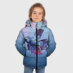 Куртка зимняя для мальчика Рыбка, цвет: 3D-черный — фото 2