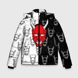 Куртка зимняя для мальчика DEMON BLACKWHITE 2, цвет: 3D-красный