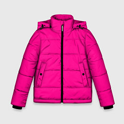 Куртка зимняя для мальчика РОЗОВАЯ МАСКА, цвет: 3D-черный