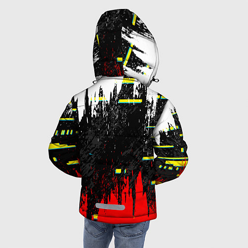 Зимняя куртка для мальчика Cyberpunk 2077 Ведьмак / 3D-Черный – фото 4