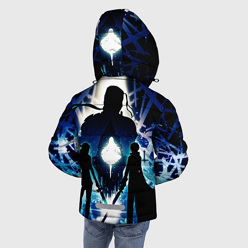 Зимняя куртка для мальчика Sword Art Online Кирито Асуна / 3D-Черный – фото 4