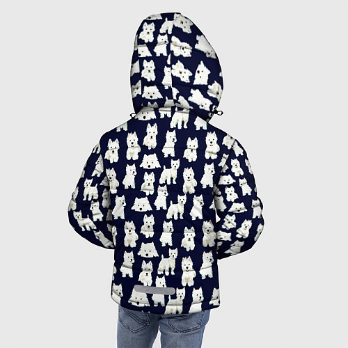 Зимняя куртка для мальчика Собаки Пушистики / 3D-Черный – фото 4