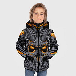 Куртка зимняя для мальчика Череп дьявола, цвет: 3D-черный — фото 2
