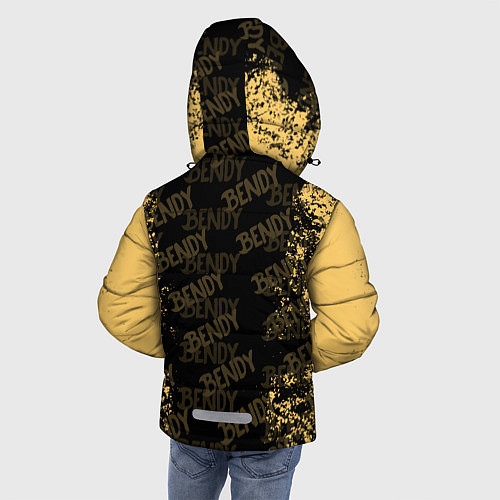 Зимняя куртка для мальчика Bendy And The Ink Machine краска / 3D-Черный – фото 4