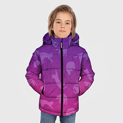 Куртка зимняя для мальчика Котятки, цвет: 3D-светло-серый — фото 2