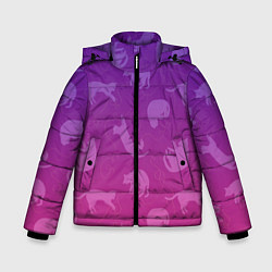 Куртка зимняя для мальчика Котятки, цвет: 3D-красный