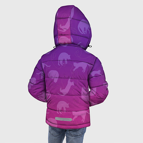 Зимняя куртка для мальчика Котятки / 3D-Черный – фото 4