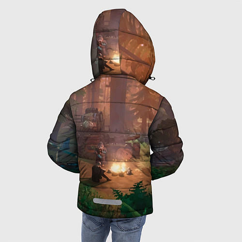 Зимняя куртка для мальчика Valheim Вальхейм / 3D-Черный – фото 4
