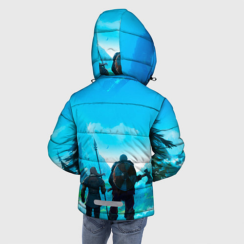 Зимняя куртка для мальчика Вальгала / 3D-Черный – фото 4