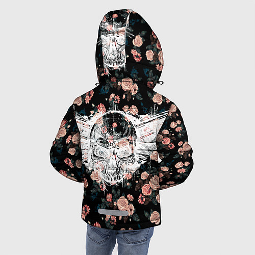 Зимняя куртка для мальчика Death and roses / 3D-Черный – фото 4