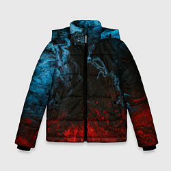 Куртка зимняя для мальчика Огонь И Вода, цвет: 3D-красный