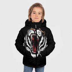 Куртка зимняя для мальчика ТИГР, цвет: 3D-черный — фото 2