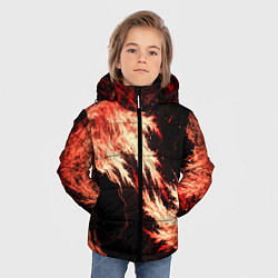 Куртка зимняя для мальчика Битва огней, цвет: 3D-черный — фото 2