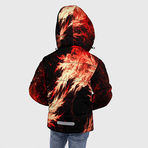 Зимняя куртка для мальчика Битва огней / 3D-Черный – фото 4