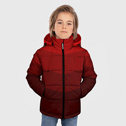 Куртка зимняя для мальчика Красный Градиент, цвет: 3D-черный — фото 2