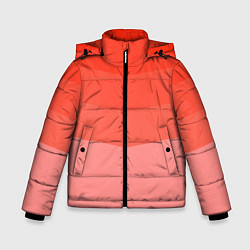 Куртка зимняя для мальчика Персиковый Градиент, цвет: 3D-светло-серый