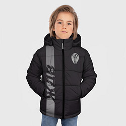 Куртка зимняя для мальчика ЖДВ , железнодорожные войска, цвет: 3D-черный — фото 2