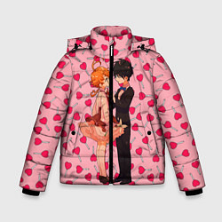 Куртка зимняя для мальчика Обещанный Неверленд, цвет: 3D-черный