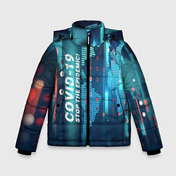 Зимняя куртка для мальчика Stop Covid-19