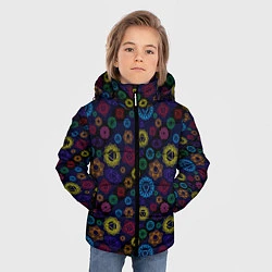 Куртка зимняя для мальчика Чакры, цвет: 3D-светло-серый — фото 2