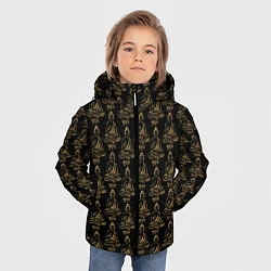 Куртка зимняя для мальчика Будда, цвет: 3D-черный — фото 2