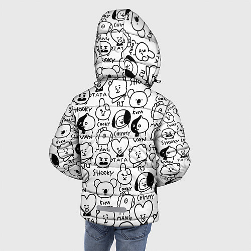 Зимняя куртка для мальчика BTS BT21 / 3D-Черный – фото 4
