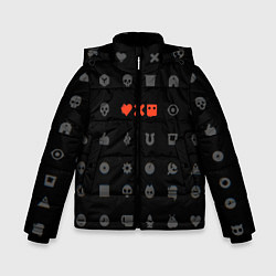 Куртка зимняя для мальчика Любовь, смерть и роботы, цвет: 3D-черный
