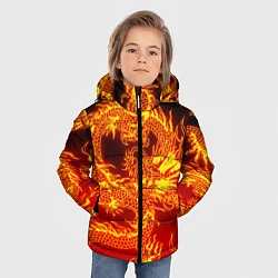 Куртка зимняя для мальчика ДРАКОН, цвет: 3D-черный — фото 2